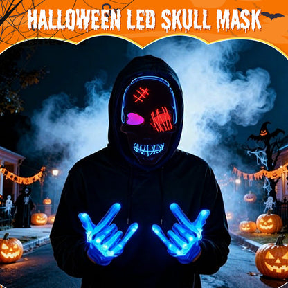 💀 LAST DAY SALE 50% OFF 🔥 Halloween LED Skull Mask
