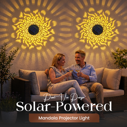 🥳2026 HOT SALE🥳💞50K+ SOLD!✨ 💝Solar-Powered Mandala Projector Light🎁🏠