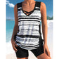 ⏰LAST DAY 57% OFF - Miraclesuit Women's Tummy Control Tankini Set with Built-In Bra – Flattering Boho Swimwear with Shorts🔥