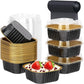 Disposable Mini Cake Pans Set 🍰 – Foil Bakeware with Lids & 5oz Portions, Perfect for Parties, Picnics & Sweet Gifts ⚡