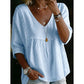 🎉 50% OFF! 👚 Viral Lace-Trim V-Neck – Whisper Romance, Empire Grace ✨