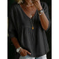 🎉 50% OFF! 👚 Viral Lace-Trim V-Neck – Whisper Romance, Empire Grace ✨