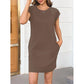👗 50% OFF NOW! ☀️ Lightweight Solid Color Crew Neck Dress – Soft & comfortable – Perfect for all-day wear – breezy and versatile 🌸✨🌿