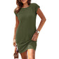 👗 50% OFF NOW! ☀️ Lightweight Solid Color Crew Neck Dress – Soft & comfortable – Perfect for all-day wear – breezy and versatile 🌸✨🌿