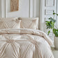 🛏️ 50% OFF !! 📢 Elegant Pinch Pleat Duvet Cover Set☁️