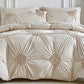 🛏️ 50% OFF !! 📢 Elegant Pinch Pleat Duvet Cover Set☁️