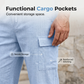 🏖️Men's Summer Linen Set Loose Shirt and Cargo Shorts Two Piece Outfit