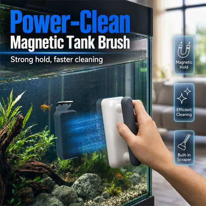 ⏳🔥LIMITED-TIME 50% OFF! ⏰Magnetic Aquarium Glass Cleaner Tool