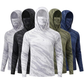 📢 LIMITED TIME 50% OFF! ⏰ Men's 5-Pack UV Protection Hooded Sun Shirts – All-in-One Design & Breathable Milk Silk ☀️