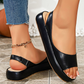 👡☀️ Summer Sale! Women's Sporty Platform Sandals – Comfortable wedge sole, elastic heel strap, and non-slip outsole ✨