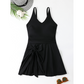 Elegant Plus Size Solid Color Swim Dress – Premium Textured One-Piece for Beach & Pool