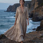 🎀 Romantic Ruffle V-Neck Maxi Dress — Tiered Ruffle Skirt | Feminine Floral Print