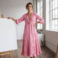 🎀 Romantic Ruffle V-Neck Maxi Dress — Tiered Ruffle Skirt | Feminine Floral Print