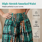 🌸 50% OFF NOW! 🌸Women's Smocked High-Waist Wide-Leg Trousers 👖 Cinched Comfort, Flowing Freedom