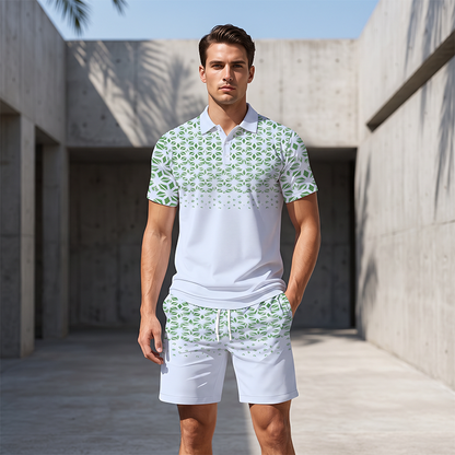 Men’s Casual Short Sleeve Top & Shorts Set