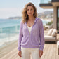 Airy Zip Knit Cardigan