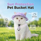 🐶🧢 Adjustable Pet Bucket Hat with Ear Holes 🐾