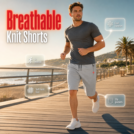 🩳🌿 Men's Casual Drawstring 3/4 Shorts
