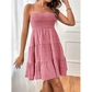💙👗 40% OFF＆TODAY ONLY! Sleeveless Smocked Mini Dress