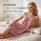 📢📢40% OFF !! ⏰Women's Lace V-Neck Nightdress Loose Modal Slip Sleepwear