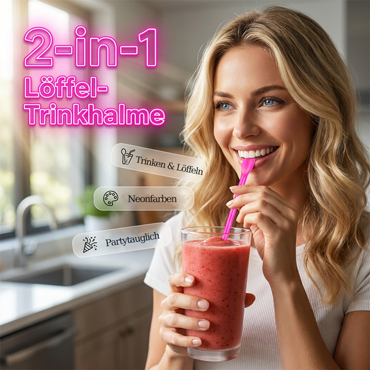 🥄🧃 2-In-1 Spoon Straws 🍹