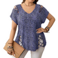 💃New Arrivals 57% OFF💞Women's T-shirt with leopard pattern, loose fit, V-neck