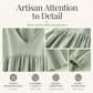 💕New Arrivals 56% OFF👗Women's V-Neck Pleated Maxi Dress
