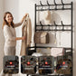 🎄LIMITED-TIME 50% OFF! ⏰Multi-Functional Entryway Shoe & Coat Rack